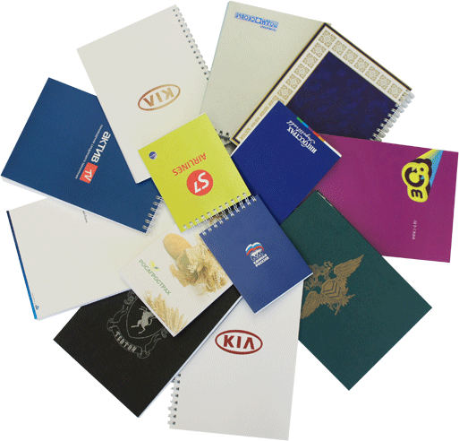 Блокноты с логотипом, изготовление фирменных блокнотов с логотипом на ...